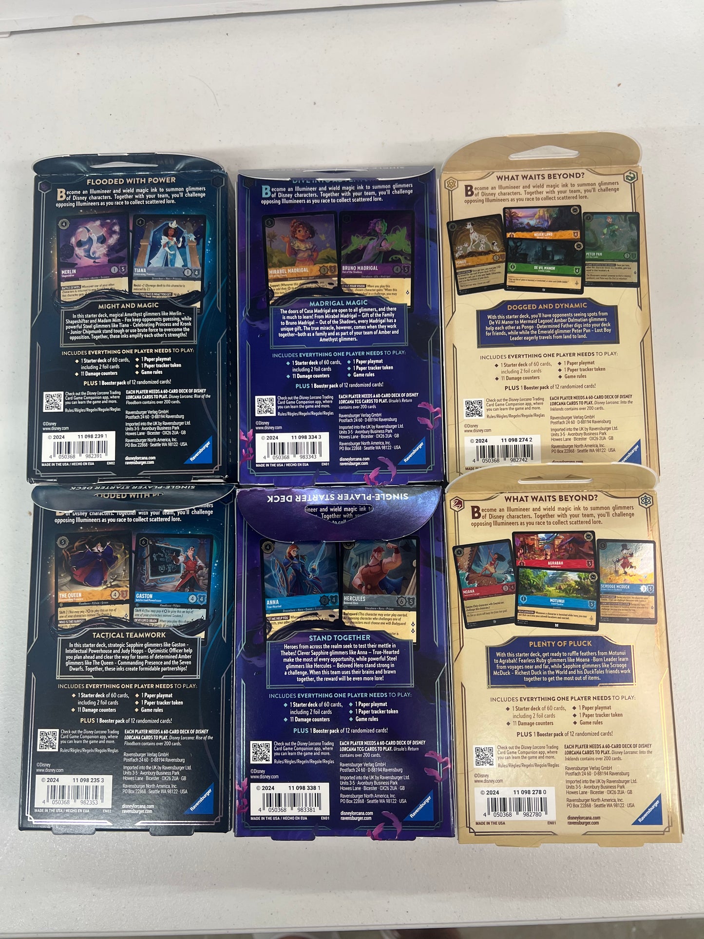 Lorcana Starter Deck Variety Pack - Lot of 6