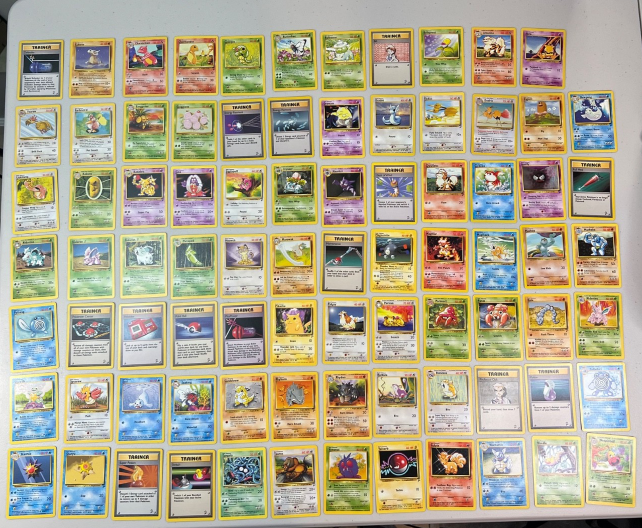Pokemon set of common/uncommon Base set 2 (83 cards) - No energies