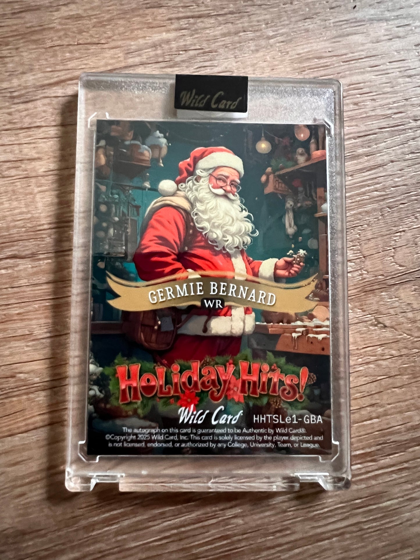 2025 Wild Card Holliday Hits Christmas Hit Germie Bernard True 1/1 Auto