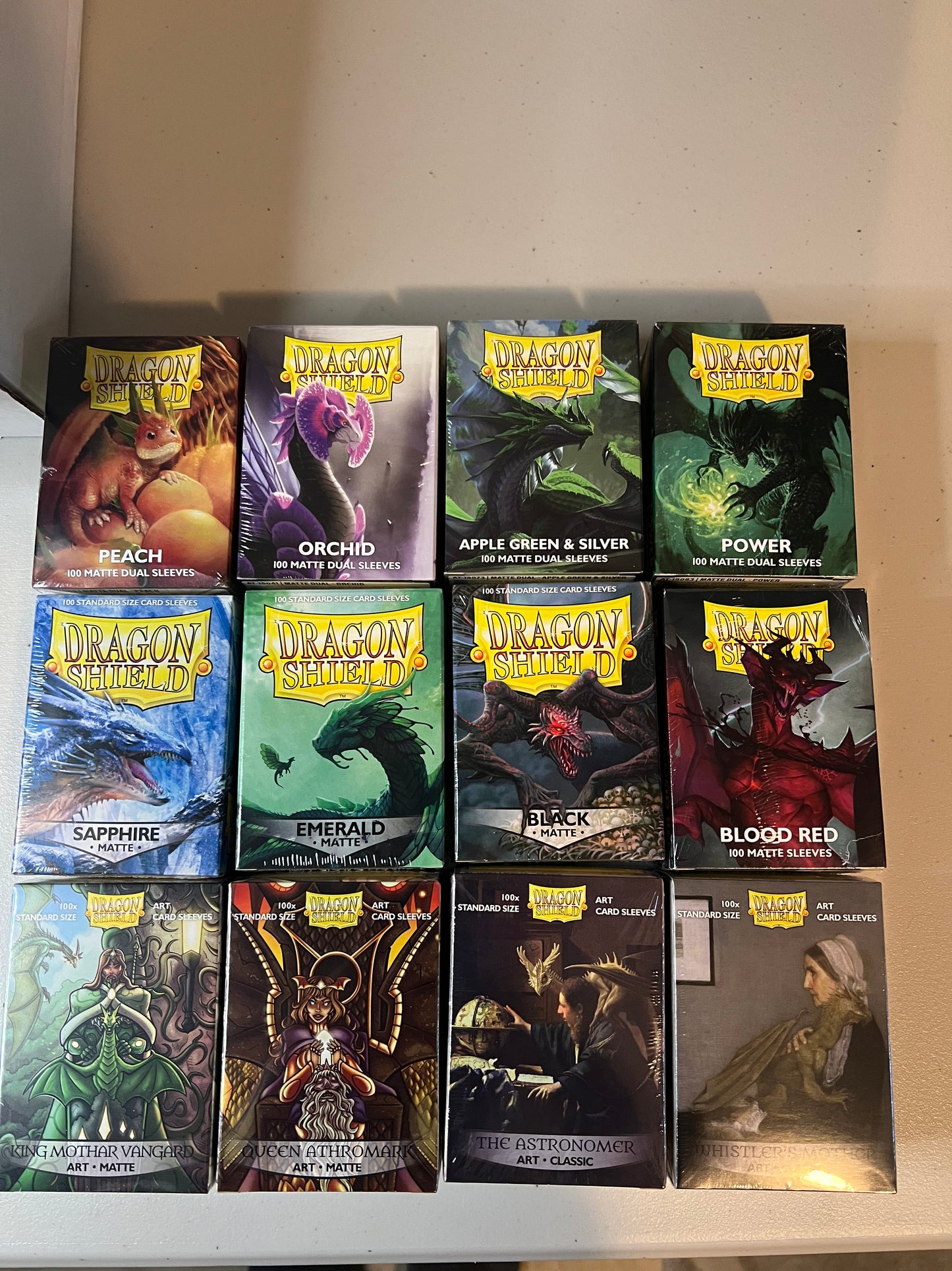 Dragon Shield Sleeves - Variety pack of 12