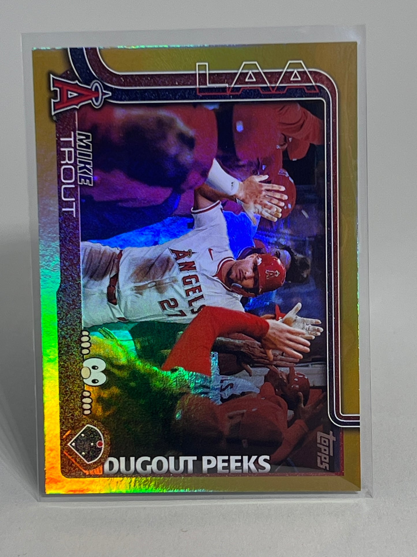 2025 Topps Mike Trout Dugout Peeks Gold  /50