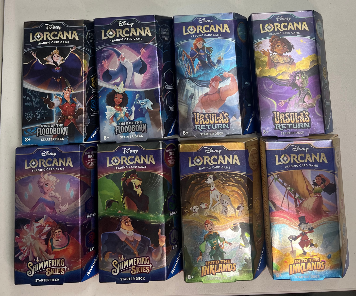 Lorcana Starter Deck Variety Pack - Lot of 8