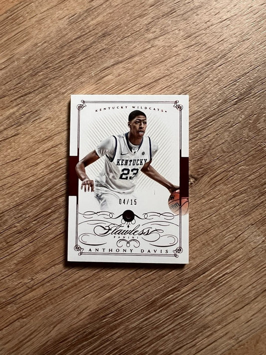 2015 Panini Flawless Collegiate Anthony Davis Ruby /15 Kentucky